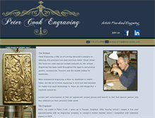 Tablet Screenshot of petercookengraving.com